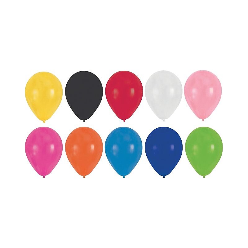 Creative Converting Latex Balloons, Assorted Colors, 15/Pack (041316) image 1