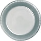 Creative Converting Shimmering Silver Plastic Banquet Plates, 60 Count (DTC28106031BPLT)