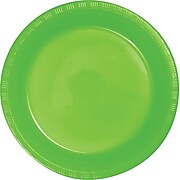Creative Converting Fresh Lime Green Plastic Dessert Plates, 60 Count (DTC28312311PLT)