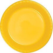 Creative Converting School Bus Yellow Plastic Banquet Plates, 60 Count (DTC28102131BPLT)
