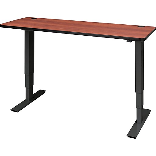 Shop Staples For Safco 60 Standard Sit Stand Desk Cherry