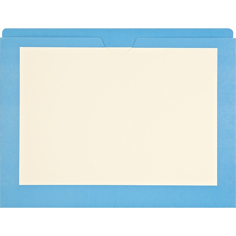 Medical Arts Press®  File Pocket, Letter Size, Blue, 100/Box (M11PKB) image 1