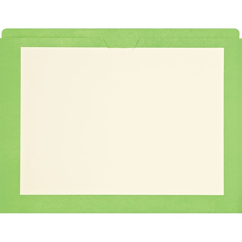 Medical Arts Press®  File Pocket, Letter Size, Green, 100/Box (M11PKG) image 1