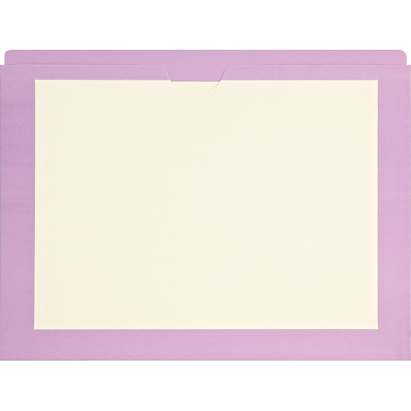 Medical Arts Press Reinforced File Pocket, Letter Size, Violet, 100/Box (M11PKP) image 1
