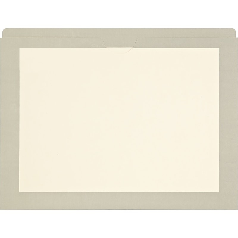 Medical Arts Press Reinforced File Pocket, Letter Size, Gray, 100/Box (M11PKY) image 1