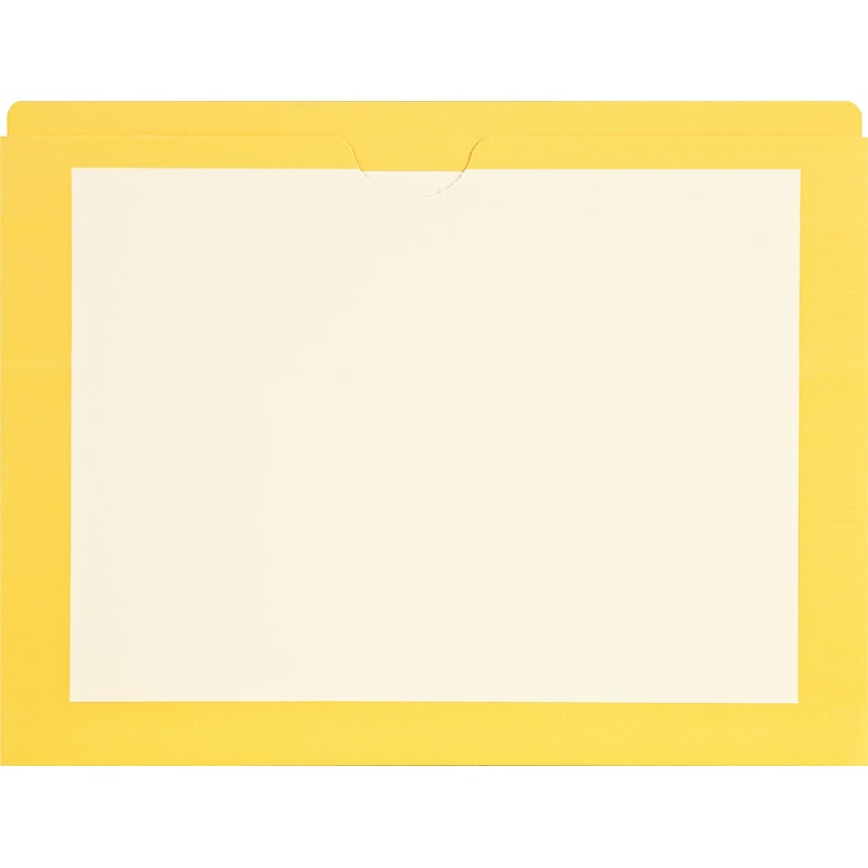 Medical Arts Press Reinforced File Pocket, Letter Size, Yellow, 100/Box (M11PKC) image 1