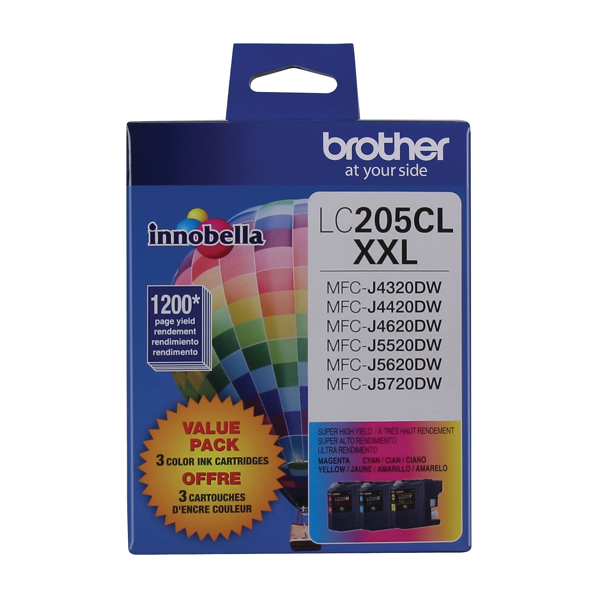 Brother LC2053PKS Cyan/Magenta/Yellow Extra High Yield Ink Cartridge,  3/Pack Sansujyuku sansujyuku.com