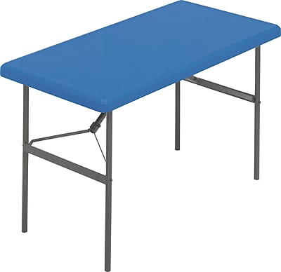 IndestrucTable TOO Folding Table,1200 Series - Blue - 30 x 60