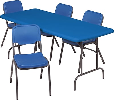 IndestrucTable TOO Folding Table,1200 Series - Blue - 30 x 72