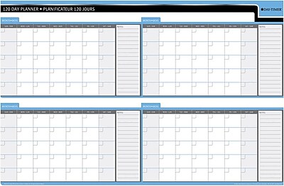 Day-Timer 90/120 Day Reversible Flexible Planner, 24