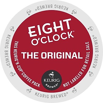 Eight O'Clock Original Coffee, Keurig® K-Cup® Pods, Medium Roast, 96/Carton (64053)