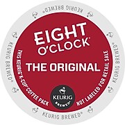 Eight O'Clock Original Coffee, Keurig® K-Cup® Pods, Medium Roast, 96/Carton (64053)