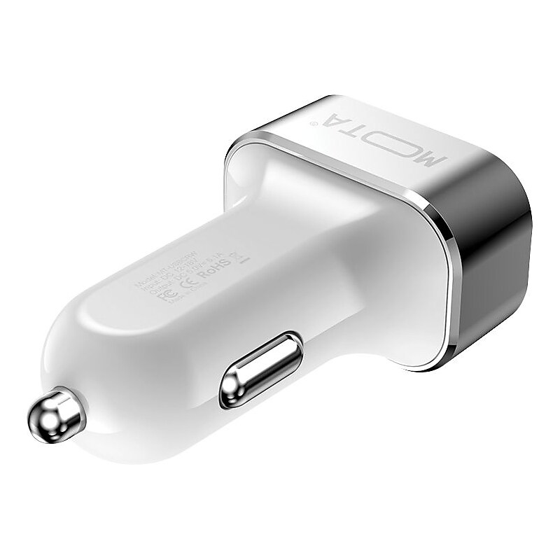 MOTA USB Car Charger for Universal, White (MT-USBCRW) image 1