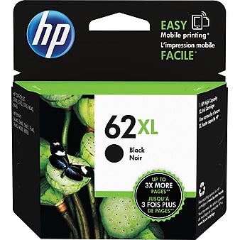 HP 62XL Black High Yield Ink Cartridge (C2P05AN#140), print up to 600 pages