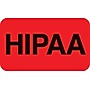 Patient Record Labels, HIPAA, Fluorescent Red, 0.875 x 1.5 inch, 250 Labels~#|#~s0865948_sc7