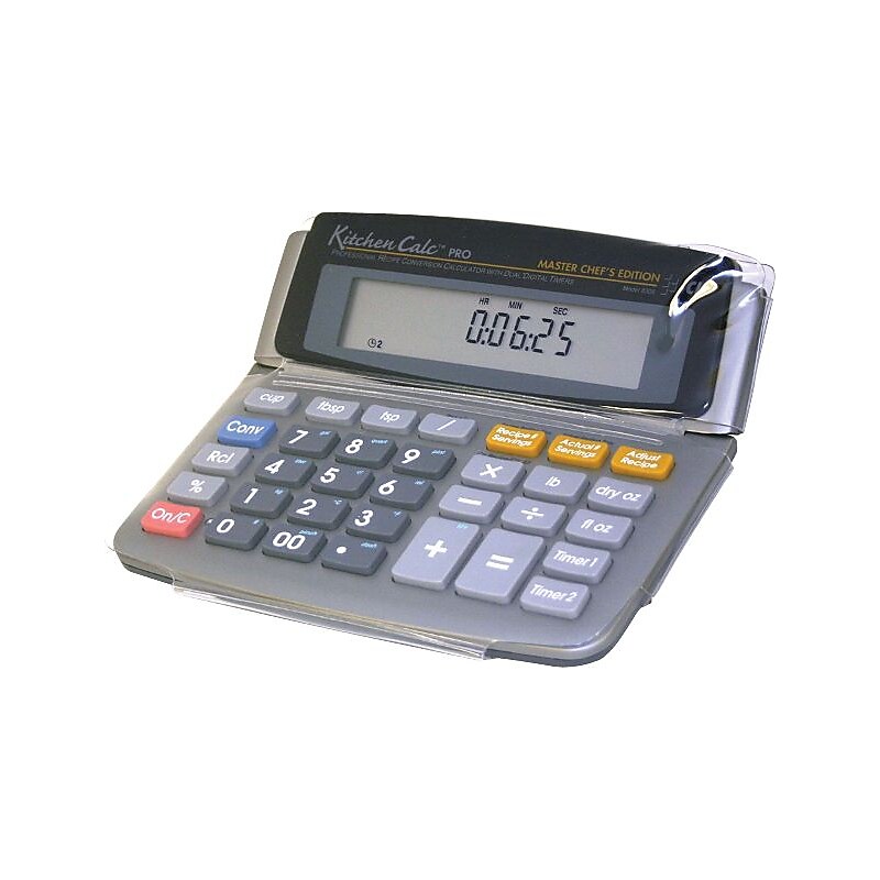Calculated Industries KitchenCalc Pro (8305) Master Chef Edition Specialty Calculator, Silver and Blue image 1