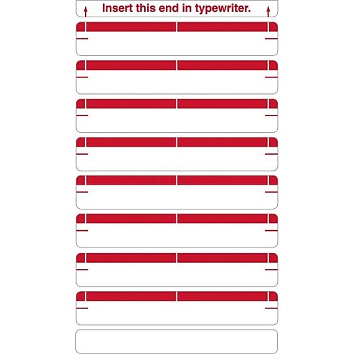 Medical Arts Press Type-On Write-On Sheet Style Labels, Red (32700 ...