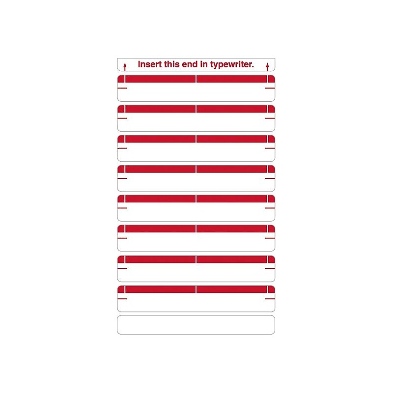 Medical Arts Press Type-On Write-On Sheet Style Labels, Red (32700) image 1