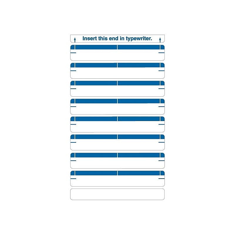 Medical Arts Press®Type-On Write-On Sheet Style Labels, Dk. Blue image 1