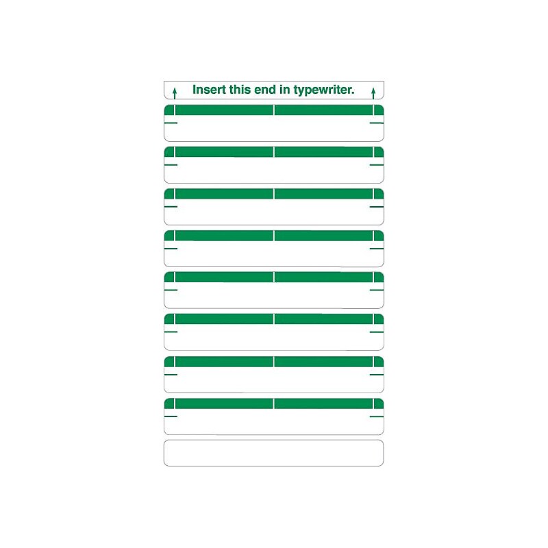 Medical Arts Press®Type-On Write-On Sheet Style Labels, Green image 1
