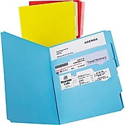 Pendaflex Divide it Up File Folder, Multi Section, Letter, Assorted, 12/Pack