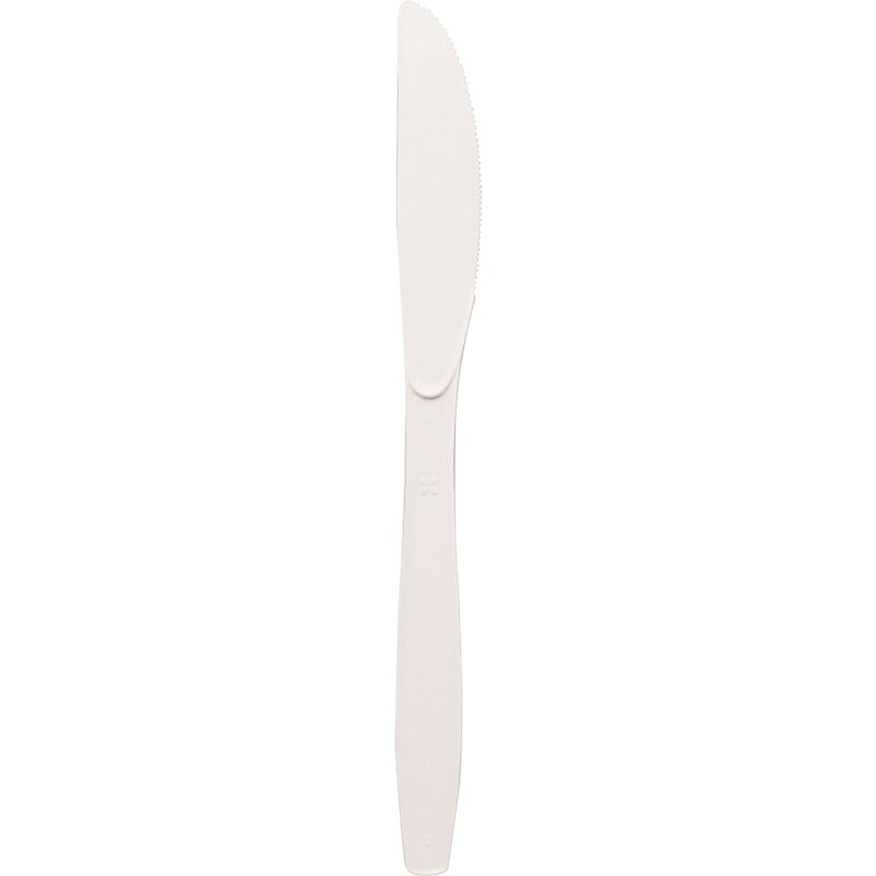 Plastic Cutlery, Heavyweight Knives, White image 1