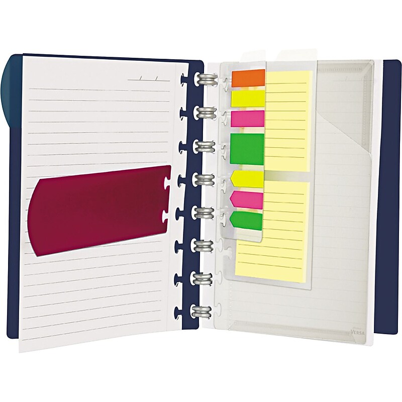 Ampad Versa Crossover Notebook, Wide Ruled, 11-1/2 x 10-1/4, Navy, 60 White Sheets image 1