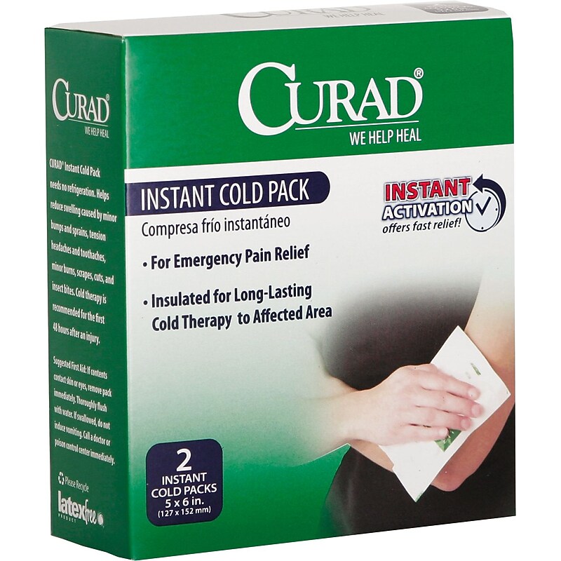 Curad Instant Cold Pack, 2/Box (MIICUR961R) image 1