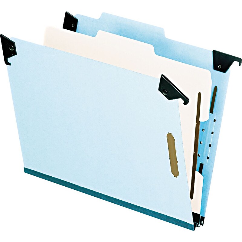 Pendaflex Recycled Hanging File Folder, 2" Expansion, Letter Size, Light Blue (PFX 59251) image 1
