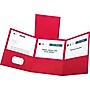 Oxford Tri-Fold Folder w/3 Pockets, Holds 150 Letter-Size Sheets, Red, 20/BX~#|#~s0867164_sc7