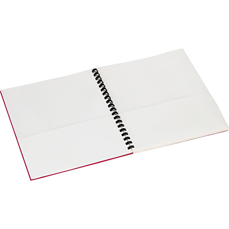 Oxford Eight-Pocket Organizer, Embossed Leather Grain, Assorted Colors w/White Pockets image 1