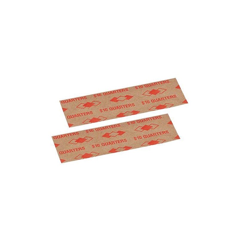 PM Company Coin Wrappers, Orange, 1,000/Pack (53025) image 1