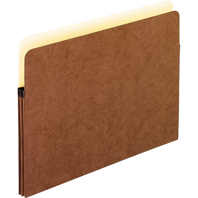 Pendaflex Reinforced File Pocket, 1 1/2" Expansion, Letter Size, Redrope, 25/Box (1514COX) image 1