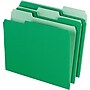 Pendaflex Recycled File Folder, 1/3-Cut Tab, Assorted, Letter Size, Bright Green, 100/Box (152 1/3 BGR)~#|#~s0867645_sc7