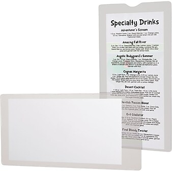 Oxford Utili-Jacs Heavy-Duty Clear Envelope, Clear, 50/Each (65049)