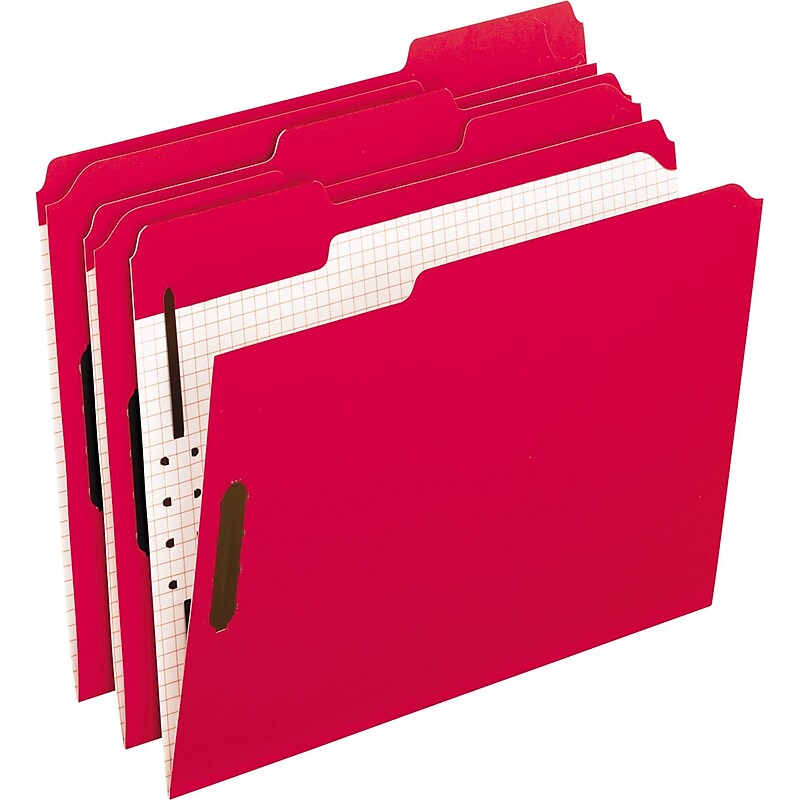 Pendaflex File Folder, 2 Tab, Letter Size, Red, 50/Box (PFX 21319) image 1