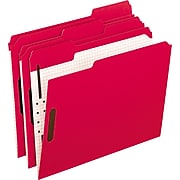 Pendaflex File Folder, 2 Tab, Letter Size, Red, 50/Box (PFX 21319)
