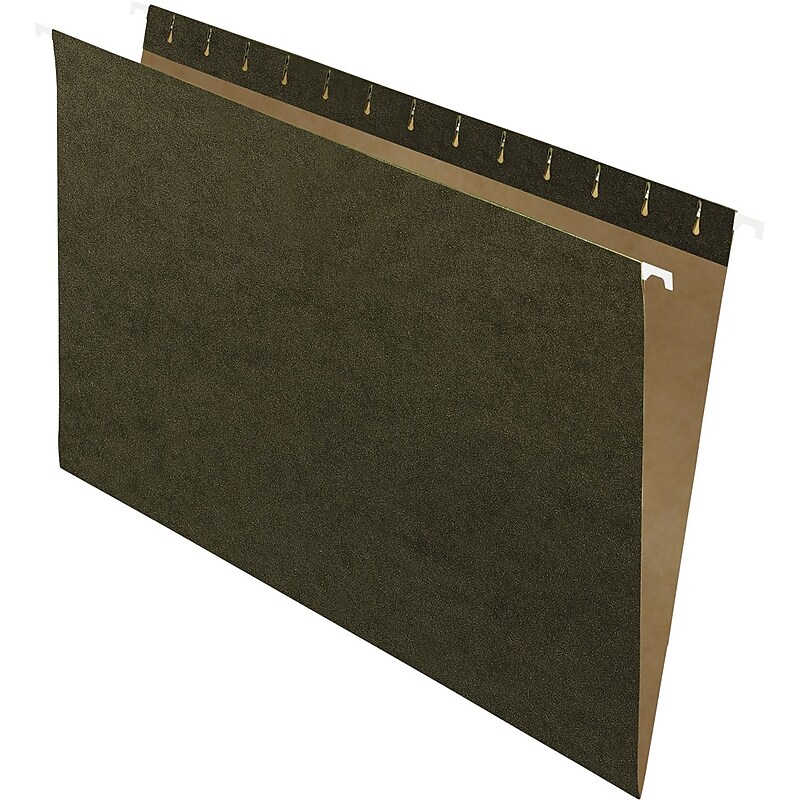 Pendaflex Hanging File Folders, Untabbed, Legal, Standard Green, 25/Box (81620) image 1