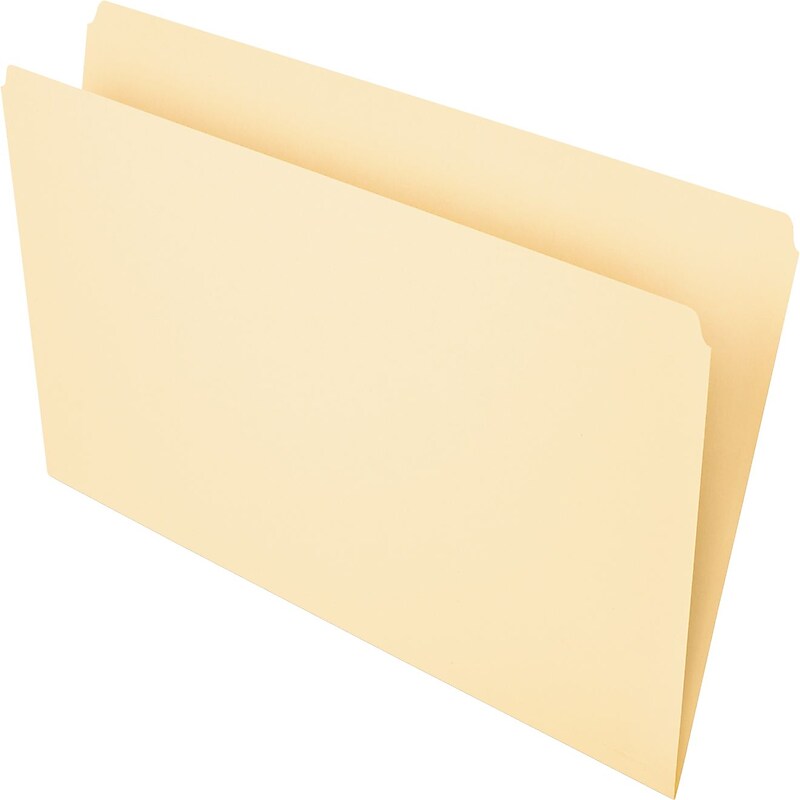 Pendaflex Recycled File Folder, Straight Cut, Legal Size, Manila, 100/Box (753EE) image 1