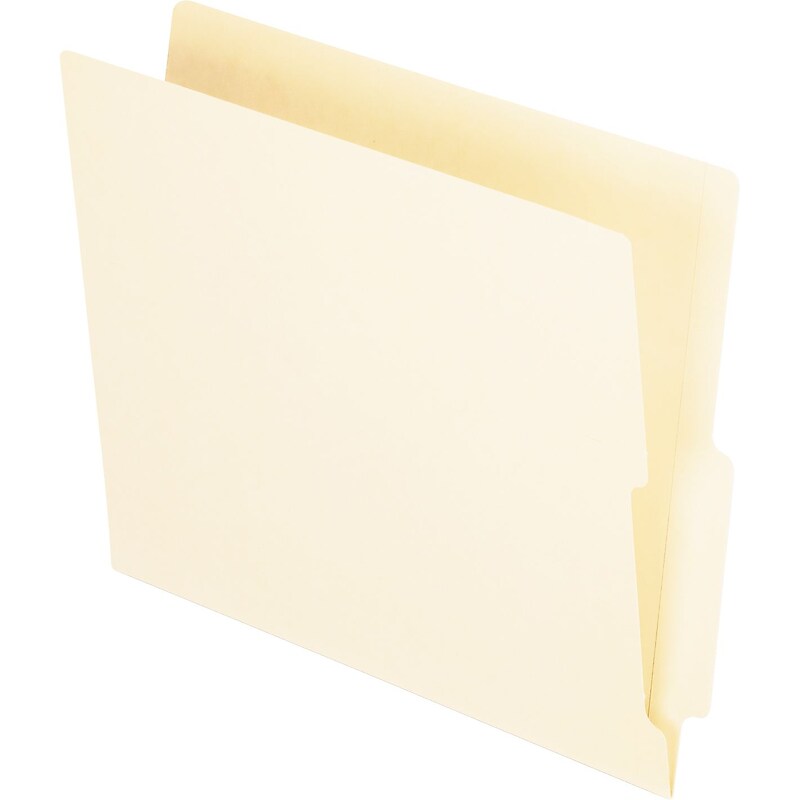 Pendaflex Recycled End Tab File Folder, Straight Cut, Letter Size, Manila, 100/Box (H114D) image 1