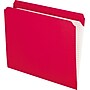 Pendaflex Recycled File Folder, Straight Cut, Letter Size, Red, 100/Box (R152 RED)~#|#~s0867873_sc7