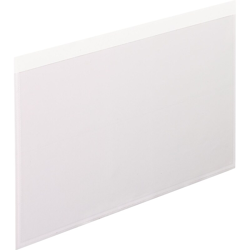 Pendaflex Self-Adhesive Pocket, Clear, 100/Box (99377) image 1