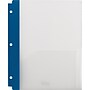 Staples 3-Hole Punched 2-Pocket Portfolio Folder, Frosted Navy (26176)~#|#~s0868421_sc7