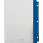 Staples 3-Hole Punched 2-Pocket Portfolio Folder, Frosted Navy (26176)~#|#~s0868422_sc7
