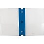Staples 3-Hole Punched 2-Pocket Portfolio Folder, Frosted Navy (26176)~#|#~s0868423_sc7