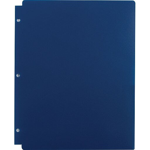 2 Pocket Poly Folder, Navy at Staples