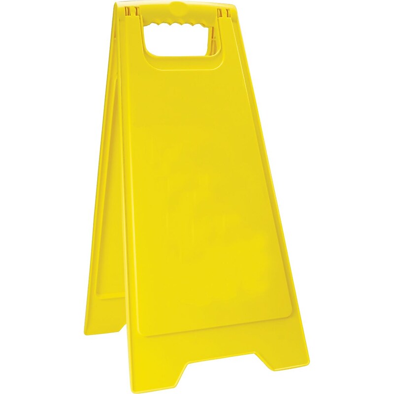 Accuform Slip-Gard BLANK YELLOW 2 X Fold-Ups, Yellow, 25"H x 12"W (PFW400) image 1