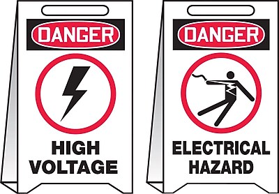 Danger, High Voltage Do Not Enter Keep Out - 1mm Flexible Plastic Sign (200mm X 150mm - View #12