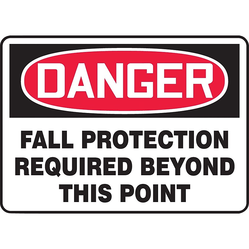 Accuform Safety Sign, Danger, 7" X 10", Adhesive Vinyl (MFPR104VS) (MFPR104VS) image 1