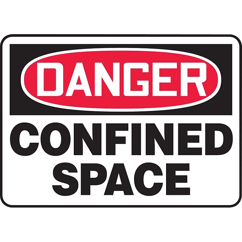 Accuform Safety Sign, Danger, 10" X 14", Adhesive Vinyl (MCSP002VS) image 1